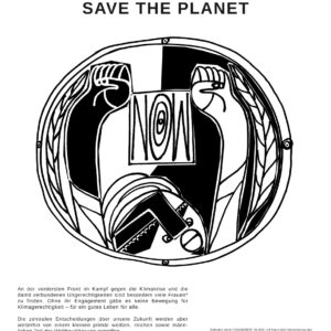 Plakat “ Smash the patriachy save the planet“